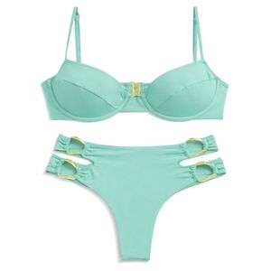 NWT Riot Swim Jax Top and Ace Bottoms in Seafoam Xs